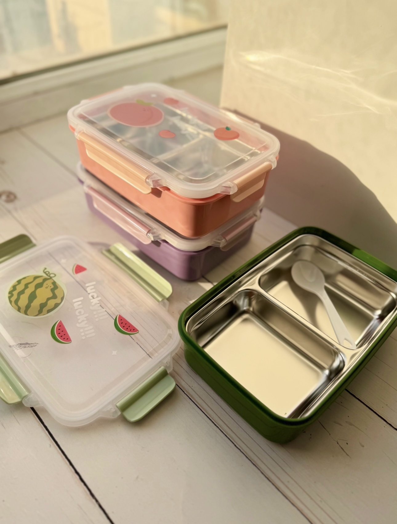 لانچ باکس استیل دو قسمتی