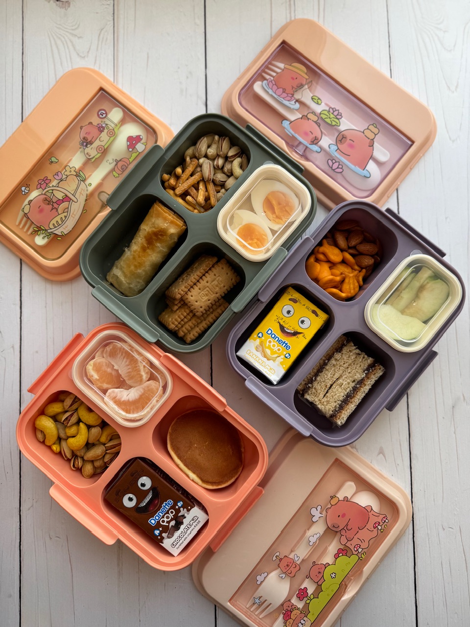 اسنک باکس چهارقسمتی کاپی بارا