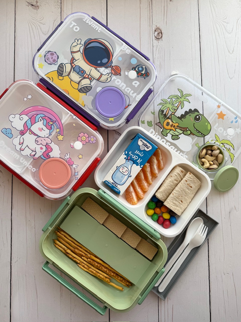 اسنک باکس دوطبقه واشر دار